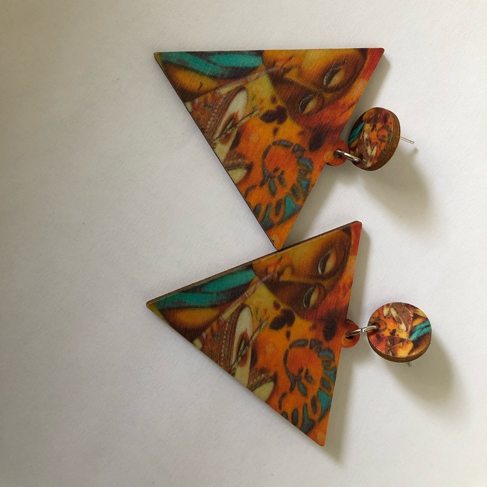 Triangle chic earings
